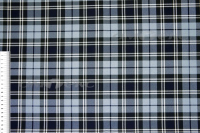 Ткань костюмная клетка Т7274 2004, 220 гр/м2, шир.150см, цвет т.синий/гол/бел - купить в Тольятти. Цена 