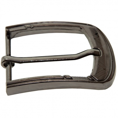 Пряжка металлическая для мужского ремня SC035#3 (шир.ремня 40 мм), цв.-тем.никель - купить в Тольятти. Цена: 43.93 руб.