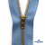 Молнии джинсовые металл т-4, 18 см латунь (YG), цв.-деним (231) - купить в Тольятти. Цена: 21.57 руб.