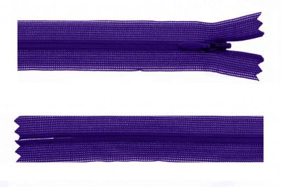 Молния потайная Т3 866, 50 см, капрон, цвет фиолетовый - купить в Тольятти. Цена: 8.71 руб.
