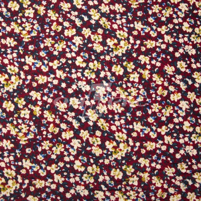 Плательная ткань "Софи" 5.1, 75 гр/м2, шир.150 см, принт растительный - купить в Тольятти. Цена 243.96 руб.