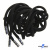 Шнурки #107-05, круглые 130 см, декор.наконечник, цв.чёрный - купить в Тольятти. Цена: 22.56 руб.