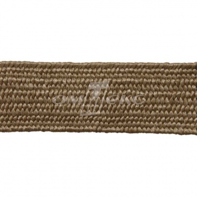 Тесьма отделочная полипропиленовая плетеная эластичная #2, шир. 40мм, цв.- соломенный - купить в Тольятти. Цена: 50.99 руб.