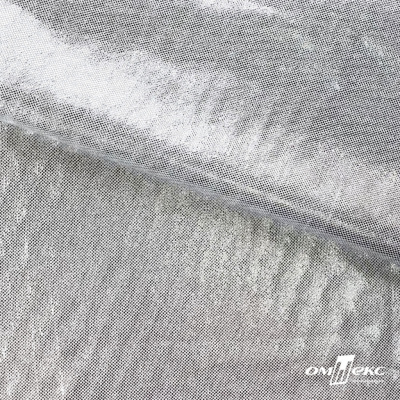 Трикотажное полотно голограмма, шир.140 см, #602 -белый/серебро - купить в Тольятти. Цена 385.88 руб.