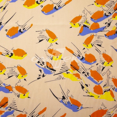 Плательная ткань "Софи" 14.1, 75 гр/м2, шир.150 см, принт птицы - купить в Тольятти. Цена 241.49 руб.