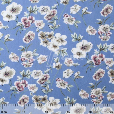 Плательная ткань "Фламенко" 12.1, 80 гр/м2, шир.150 см, принт растительный - купить в Тольятти. Цена 243.96 руб.