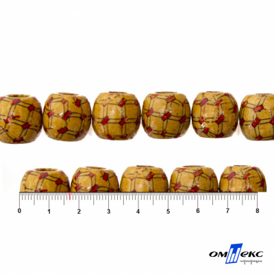 0189-Бусины деревянные "ОмТекс", 17 мм, упак.50+/-3шт - купить в Тольятти. Цена: 83.66 руб.
