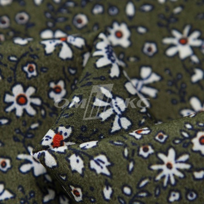 Плательная ткань "Фламенко" 11.2, 80 гр/м2, шир.150 см, принт растительный - купить в Тольятти. Цена 259.21 руб.