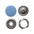Кнопка рубашечная (закрытая) 9,5мм - эмаль, цв.182 - св.голубой - купить в Тольятти. Цена: 5.74 руб.