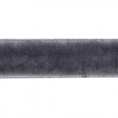 Лента бархатная нейлон, шир.12 мм, (упак. 45,7м), цв.189-т.серый - купить в Тольятти. Цена: 457.61 руб.