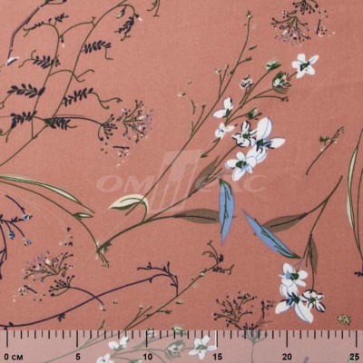 Плательная ткань "Фламенко" 2.1, 80 гр/м2, шир.150 см, принт растительный - купить в Тольятти. Цена 311.05 руб.