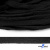 Шнур плетеный d-8 мм плоский, 70% хлопок 30% полиэстер, уп.85+/-1 м, цв.- чёрный - купить в Тольятти. Цена: 735 руб.