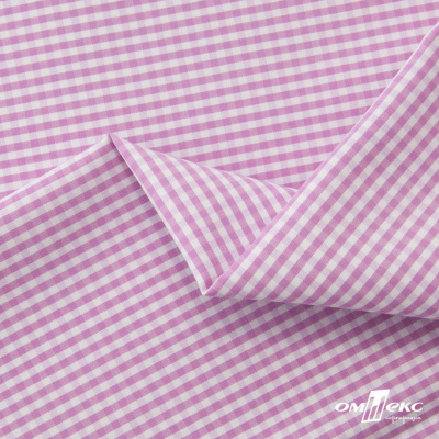 Ткань сорочечная Клетка Виши, 115 г/м2, 58% пэ,42% хл, шир.150 см, цв.1-розовый, (арт.111) - купить в Тольятти. Цена 306.69 руб.