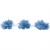 Тесьма плетеная "Рюш", упак. 9,14 м, цвет голубой - купить в Тольятти. Цена: 45.87 руб.