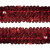 Тесьма с пайетками 3, шир. 30 мм/уп. 25+/-1 м, цвет красный - купить в Тольятти. Цена: 1 087.39 руб.