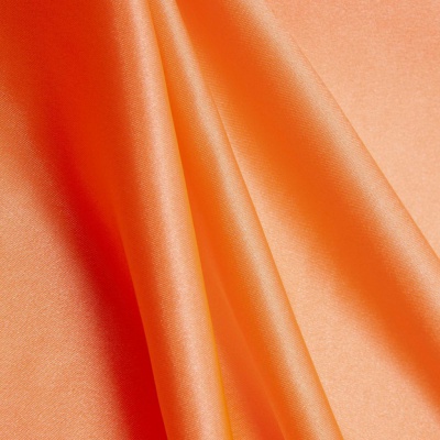Поли креп-сатин 16-1543, 120 гр/м2, шир.150см, цвет персик - купить в Тольятти. Цена 155.57 руб.