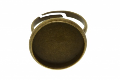 Заготовка для рукоделия металлическая фигурная для кольца 15мм - купить в Тольятти. Цена: 7.44 руб.