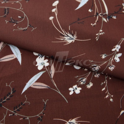 Плательная ткань "Фламенко" 2.2, 80 гр/м2, шир.150 см, принт растительный - купить в Тольятти. Цена 239.03 руб.