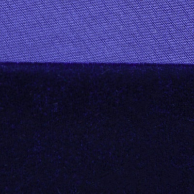 Бархат стрейч №14, 240 гр/м2, шир.160 см, (2,6 м/кг), цвет т.синий - купить в Тольятти. Цена 748.44 руб.
