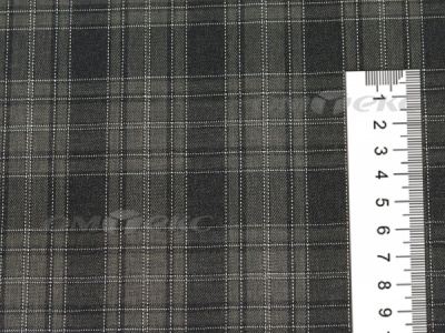 Ткань костюмная клетка 25235 2004, 185 гр/м2, шир.150см, цвет серый/бел - купить в Тольятти. Цена 