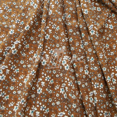 Плательная ткань "Фламенко" 11.1, 80 гр/м2, шир.150 см, принт растительный - купить в Тольятти. Цена 239.03 руб.